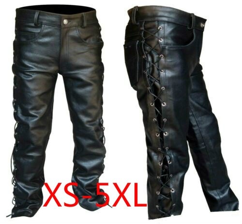 Medieval Pants Men Gothic Long - Leather Work Pants 리뷰 및 가격