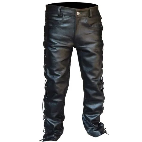 Medieval Pants Men Gothic Long - Leather Work Pants 리뷰 및 가격