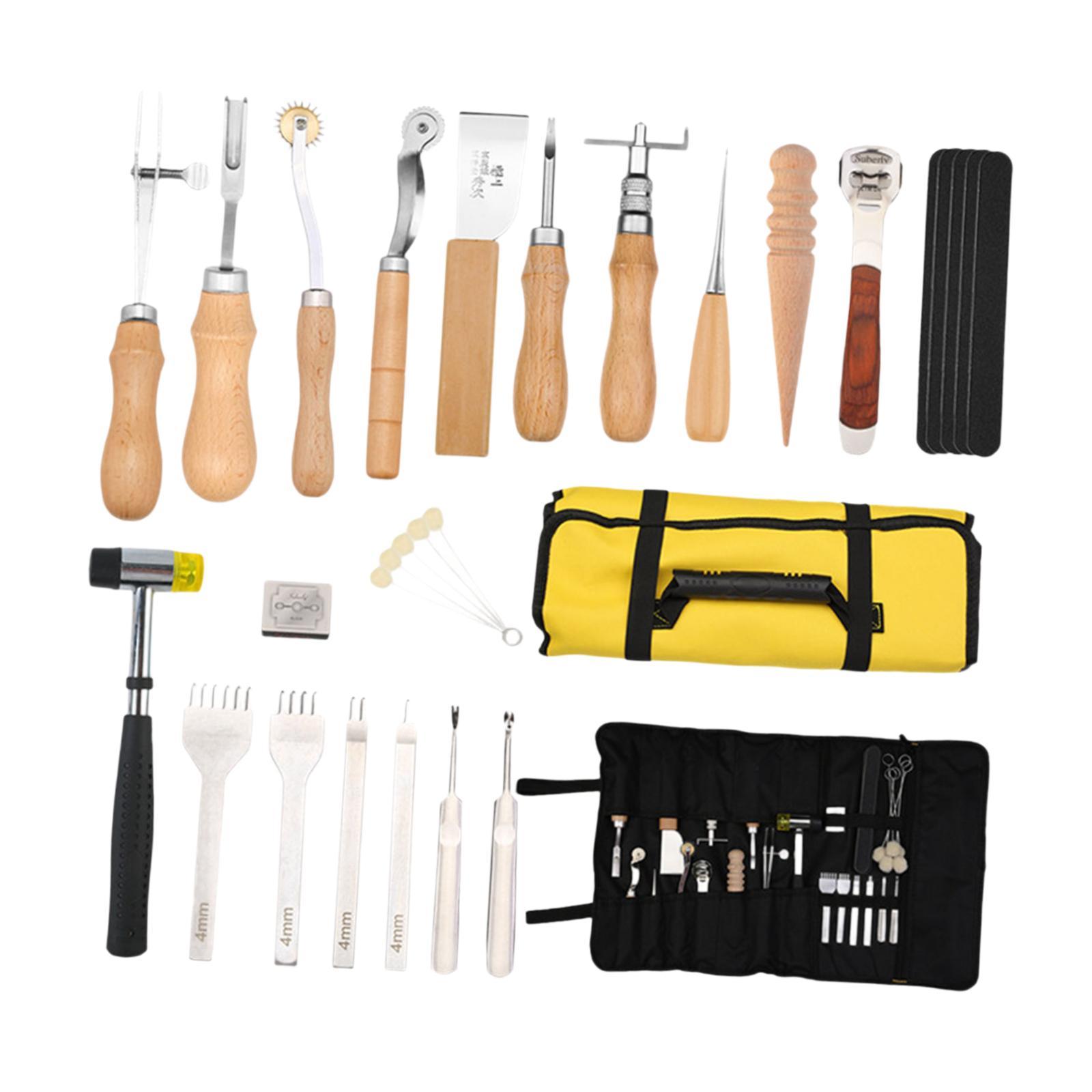 29x PU Leather Working Kit Equ - Beginner Leatherwork Kit 리뷰 및 가격