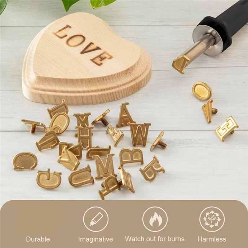 AA63 HOT Wood Burner With Lett - Leather Stamp Set 리뷰 및 가격