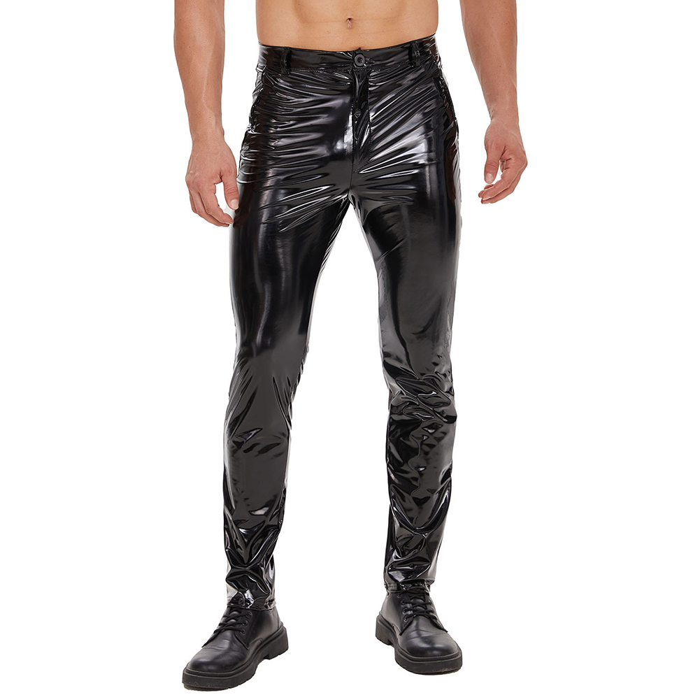 Mens Zip Leather Trousers Casu - Leather Work Pants 리뷰 및 가격