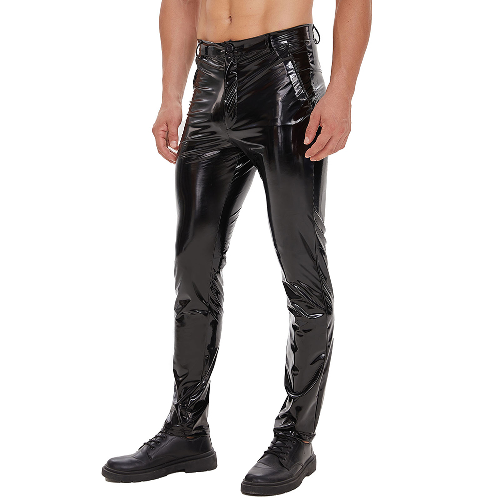 Mens Zip Leather Trousers Casu - Leather Work Pants 리뷰 및 가격