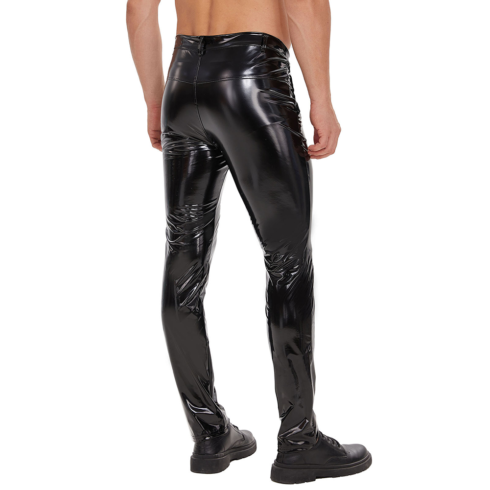Mens Zip Leather Trousers Casu - Leather Work Pants 리뷰 및 가격