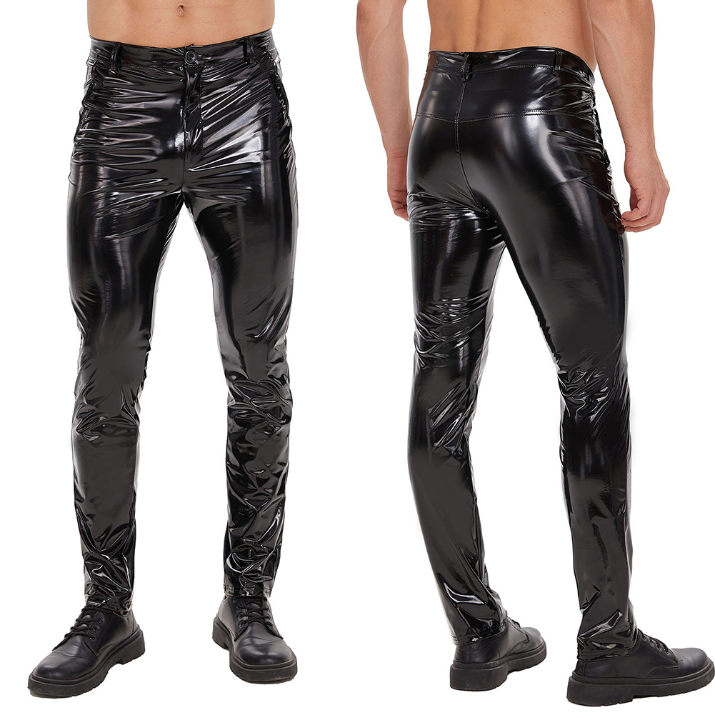 Mens Zip Leather Trousers Casu - Leather Work Pants 리뷰 및 가격