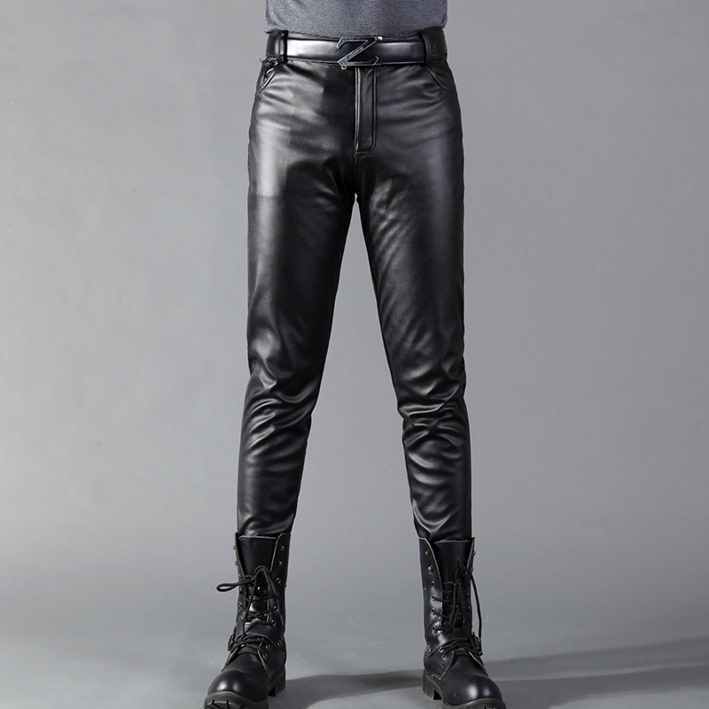 Men's Leather Pants Skinny Fit - Leather Work Pants 리뷰 및 가격