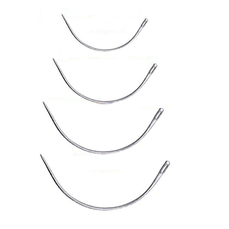 4Pcs Large Eye Curved Needles  - Leatherwork Hand Sewing Needles 리뷰 및 가격