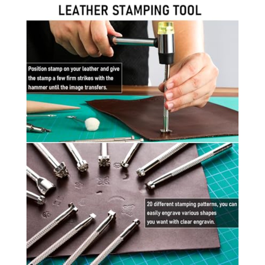 Leather Tooling Kit Leather Wo - Beginner Leatherwork Kit 리뷰 및 가격