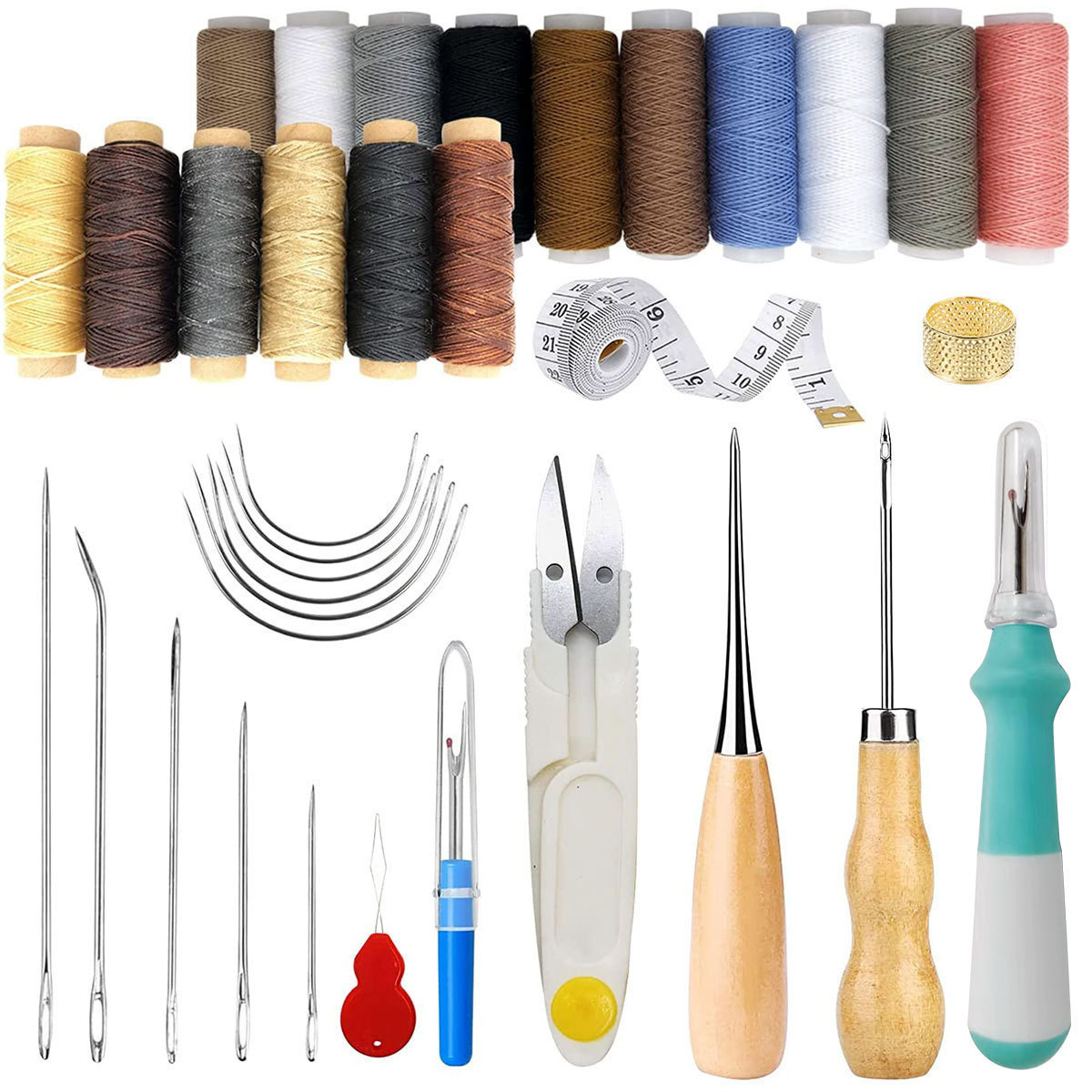34-Piece Leather Craft Tools K - Beginner Leatherwork Kit 리뷰 및 가격
