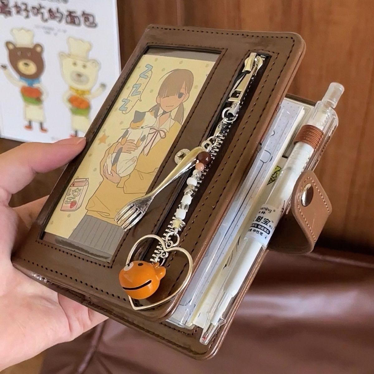 Retro Brown A7 Leather Loose L - Leather Work Notepad 리뷰 및 가격