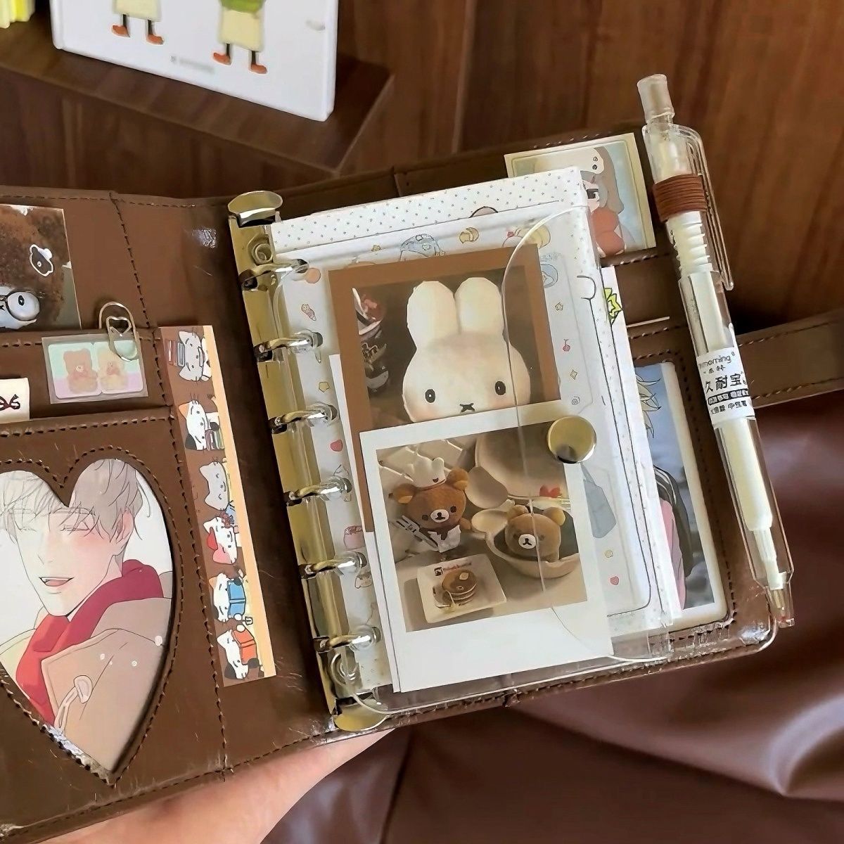 Retro Brown A7 Leather Loose L - Leather Work Notepad 리뷰 및 가격