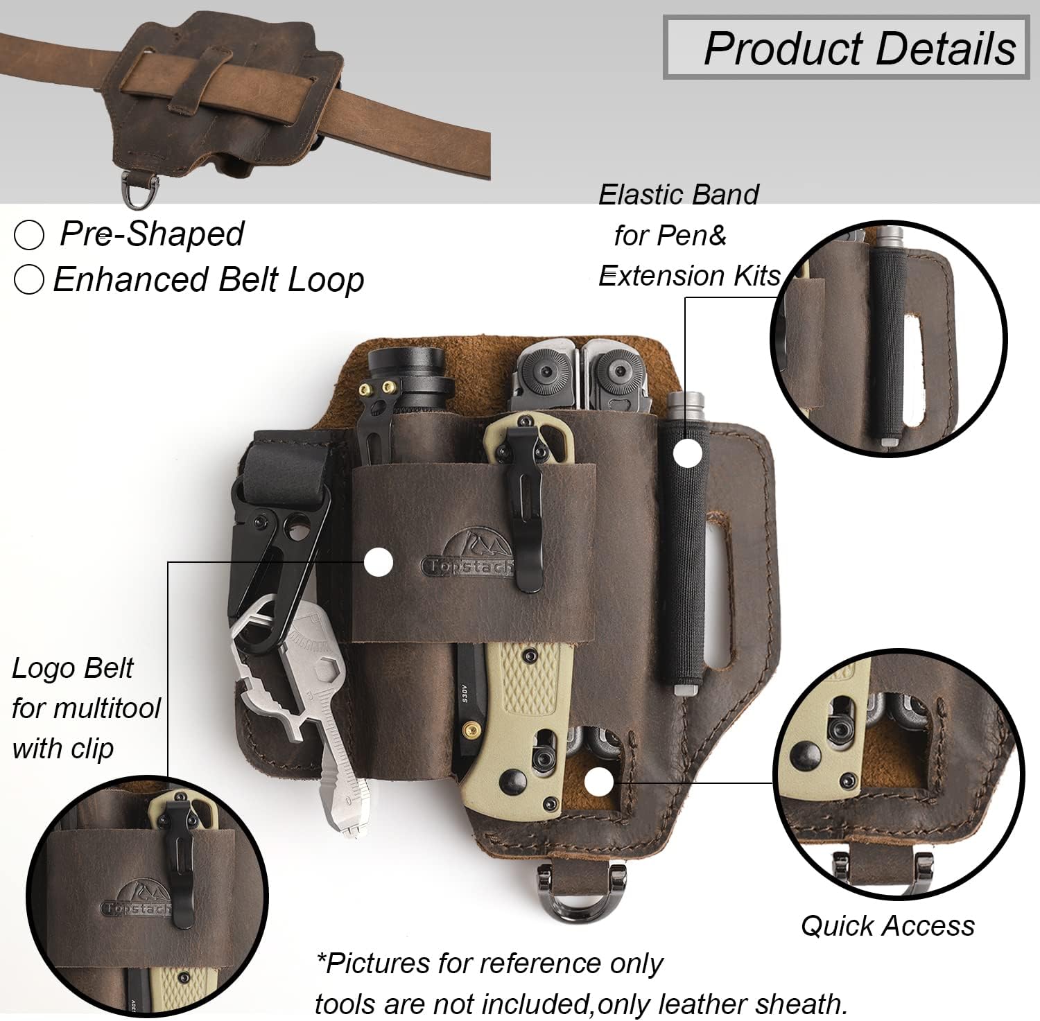 Leather Multitool Sheath, EDC  - Leatherwork Images 리뷰 및 가격