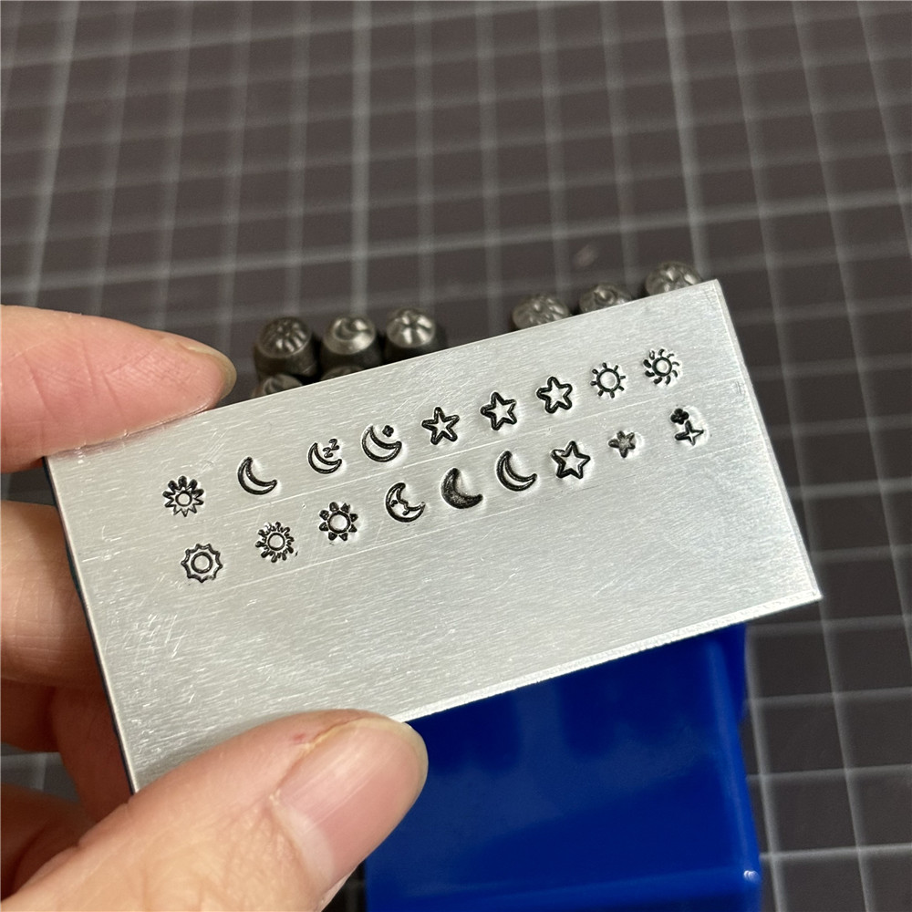 9pcs/set Moon Star Sun Design  - Leather Stamp Set 리뷰 및 가격