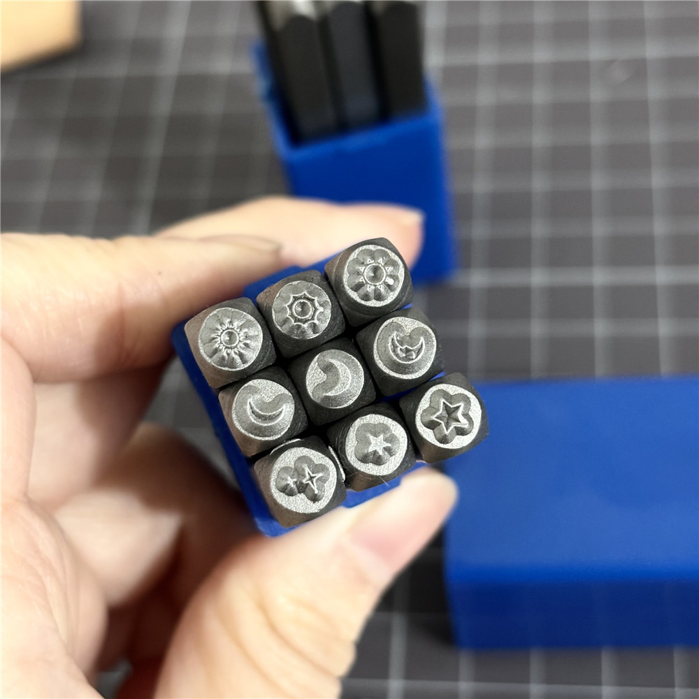 9pcs/set Moon Star Sun Design  - Leather Stamp Set 리뷰 및 가격